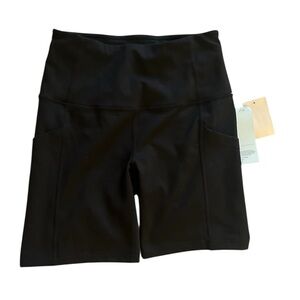 Zella Black Bike Shorts- buttery soft- with pockets- size S